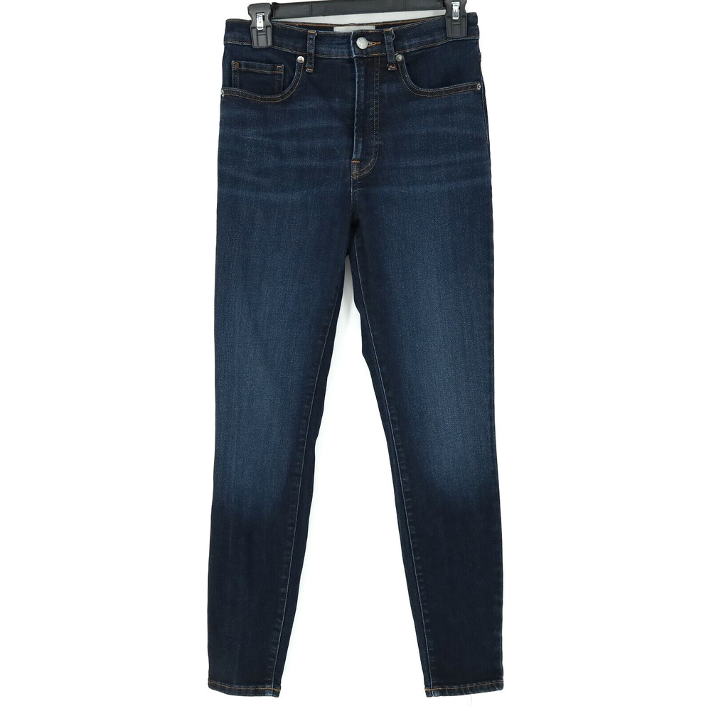 Everlane Jeans Womens 27 Waist The High Rise Skinny Jean Blue Stretch Denim